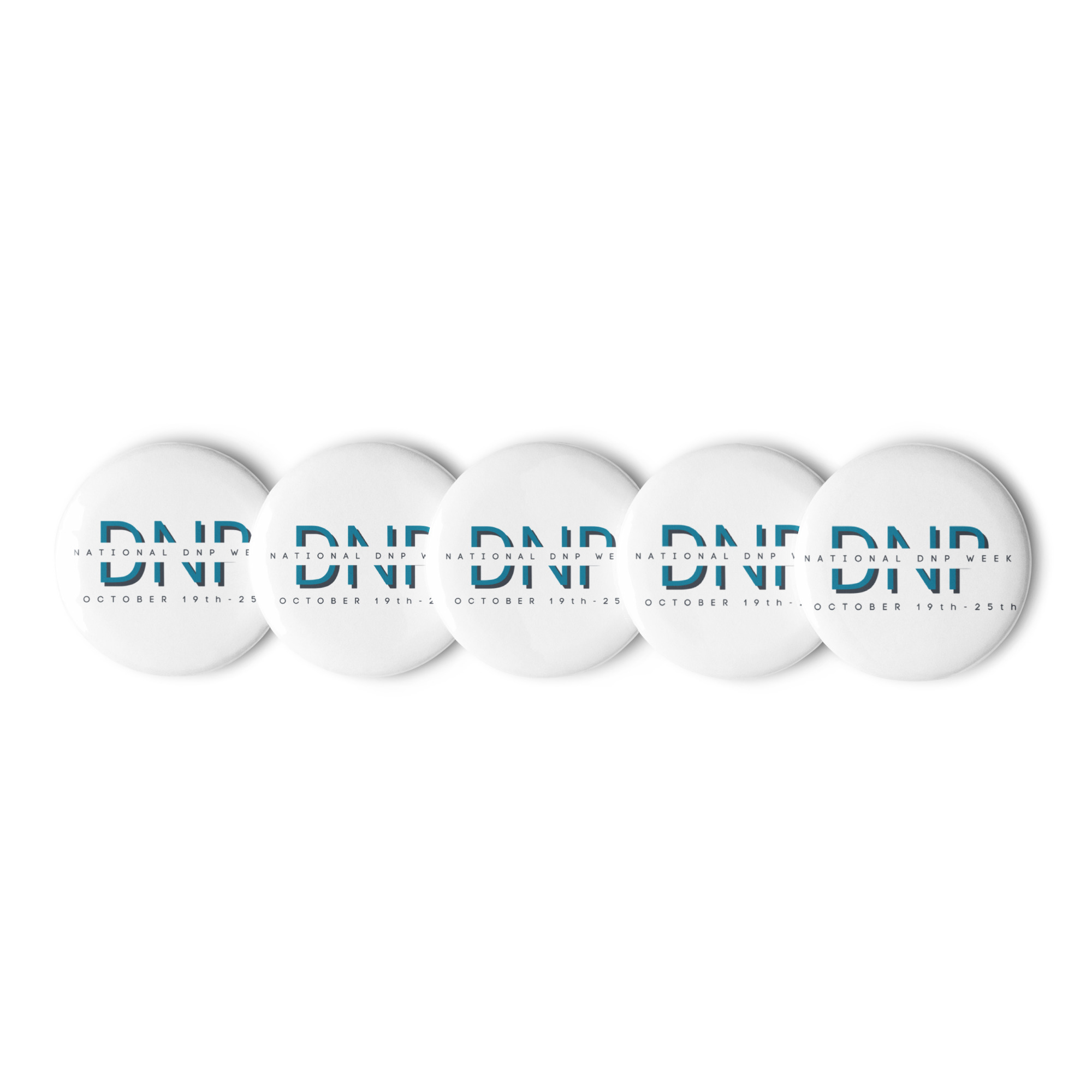 Set of pin buttons