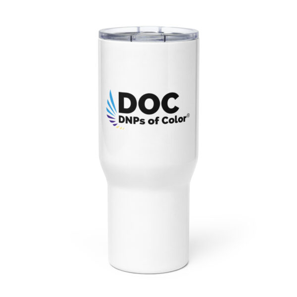 Travel mug with a handle