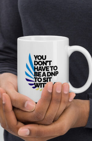 White glossy mug